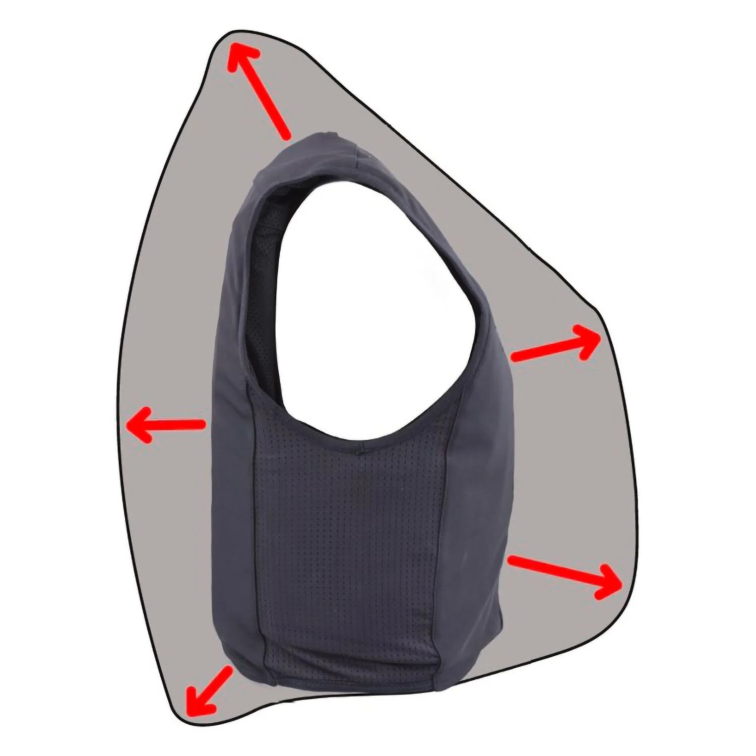 USG Airbag-Weste Aixplorer S-Line  - schwarz