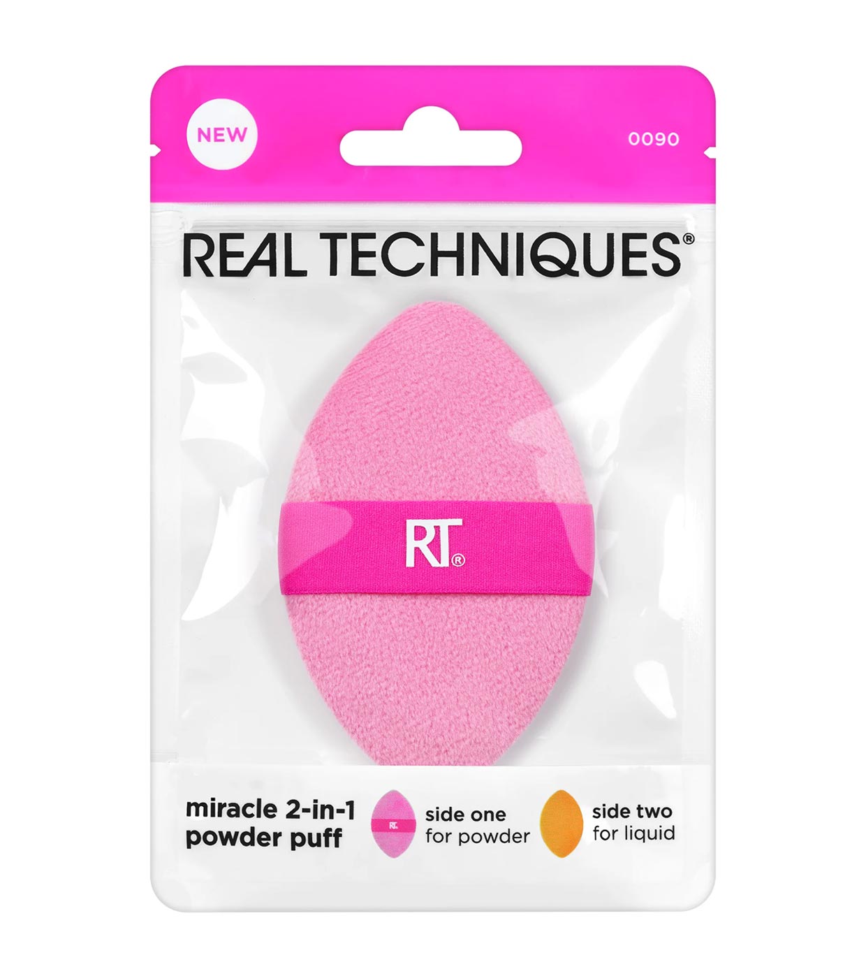 Real Techniques - Puff Multiuso Dupla Face Miracle 2-in-1 Powder Puff