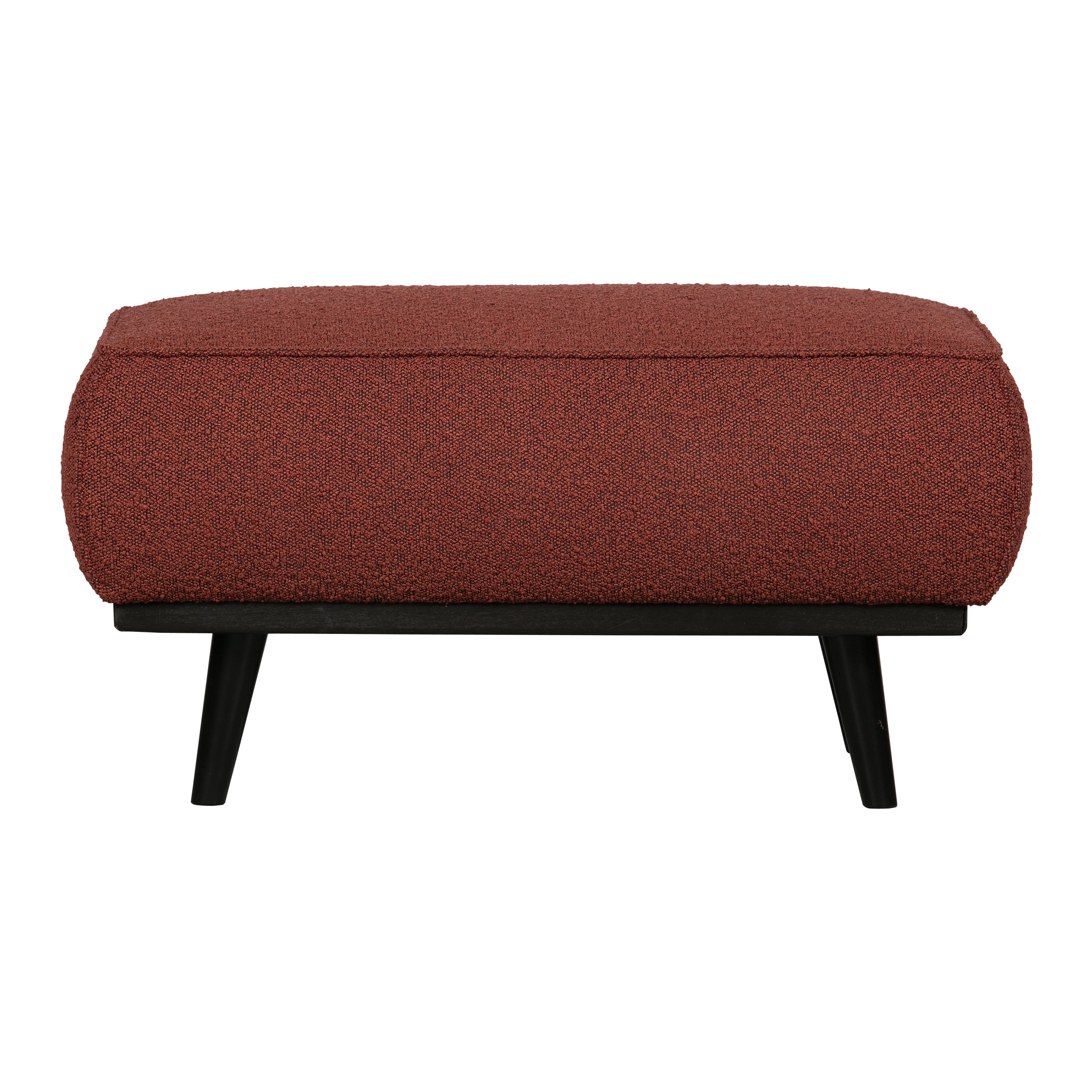 WOOOD Statement Hocker - Bouclé Chestnut