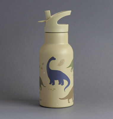 A Little Lovely Company Vannflaske Dinosaurer 350 ml, Beige