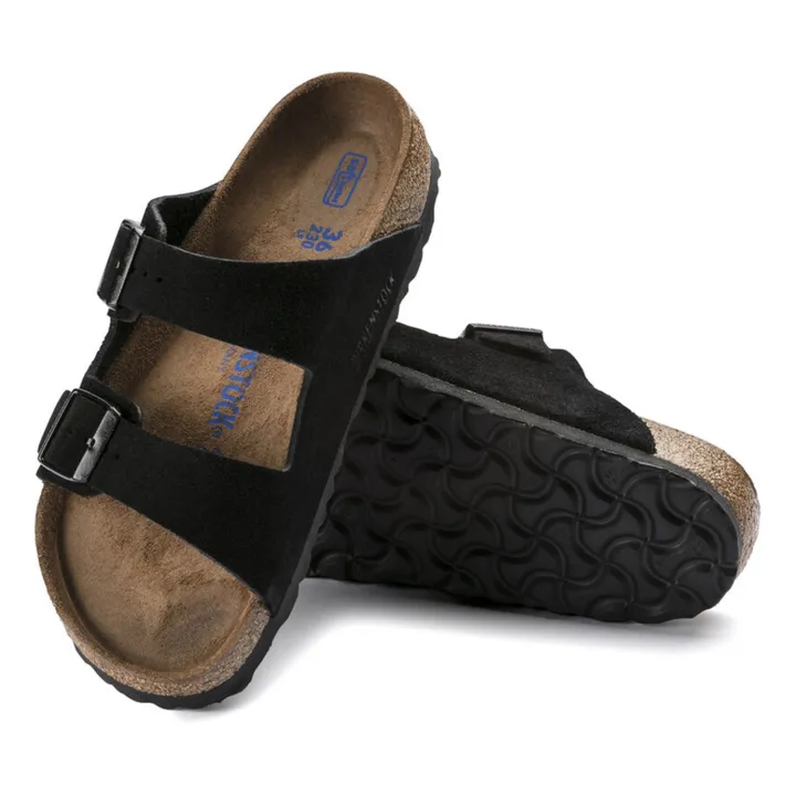 BIRKENSTOCK Sandales Arizona Suède et Nubuck - Collection Adulte  | Noir