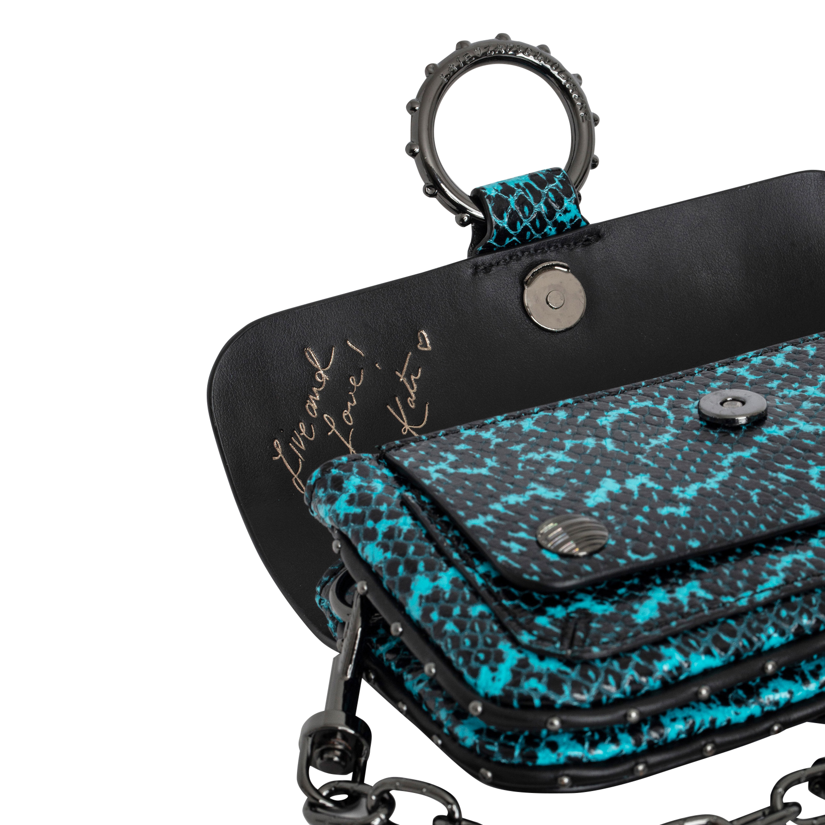 KATE WALLET - Sac bandoulière en cuir | Bleu