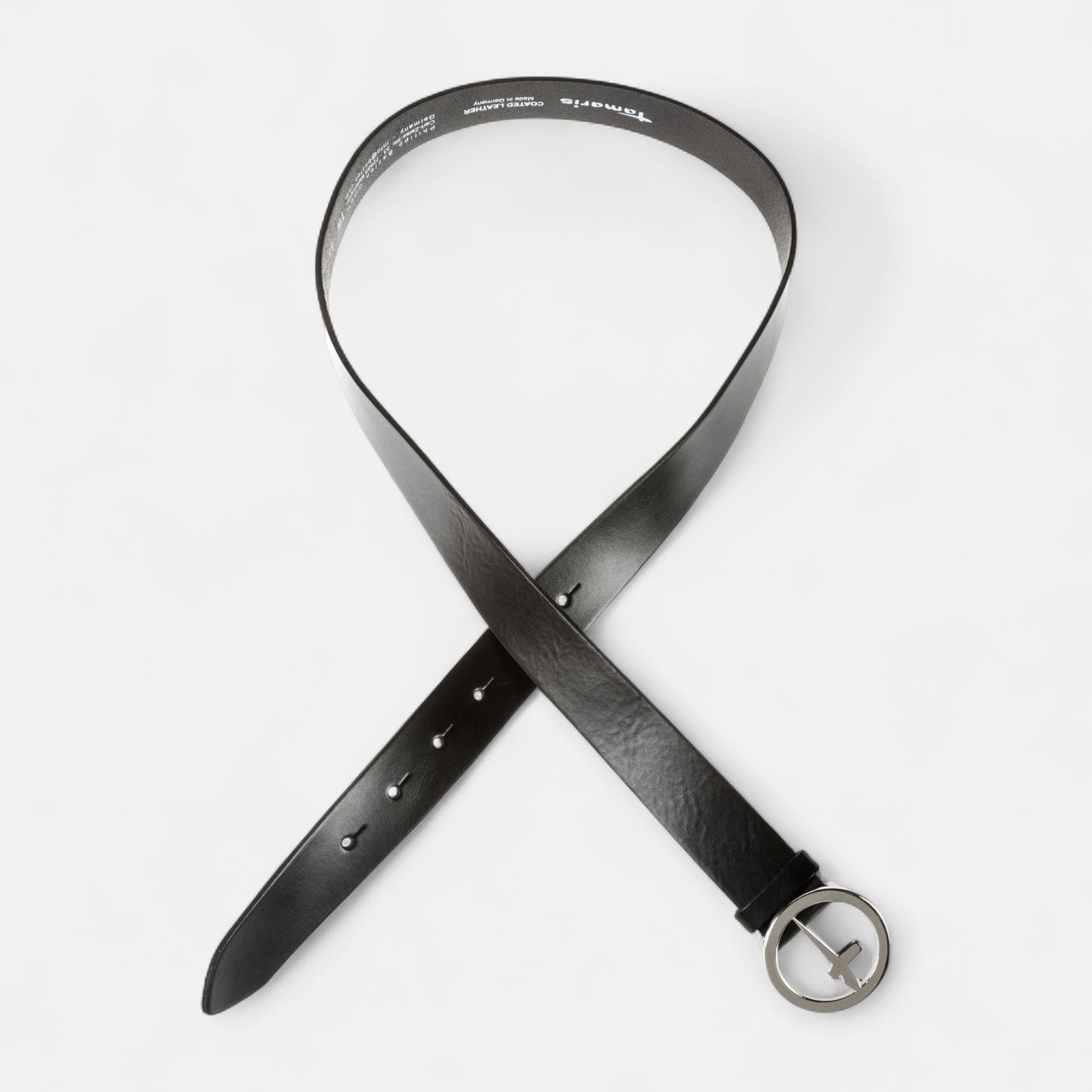 Ceinture en cuir noir