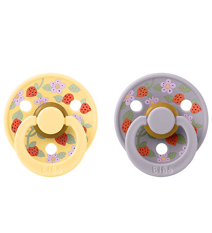 BIBS X Liberty Colour Sutter - 2-pak - Str. 1 - Rund - Plae Butt