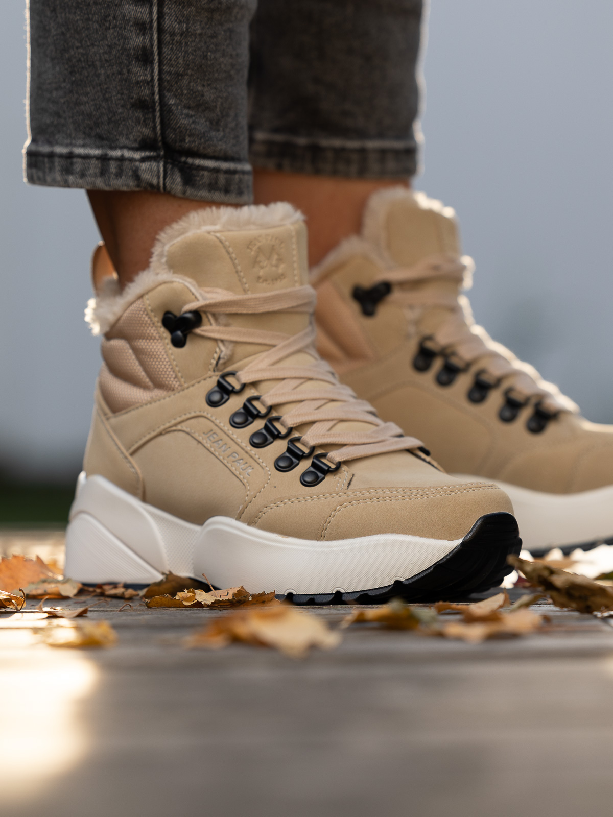 Jean Paul - Massif Cement Beige - Trapes Sko