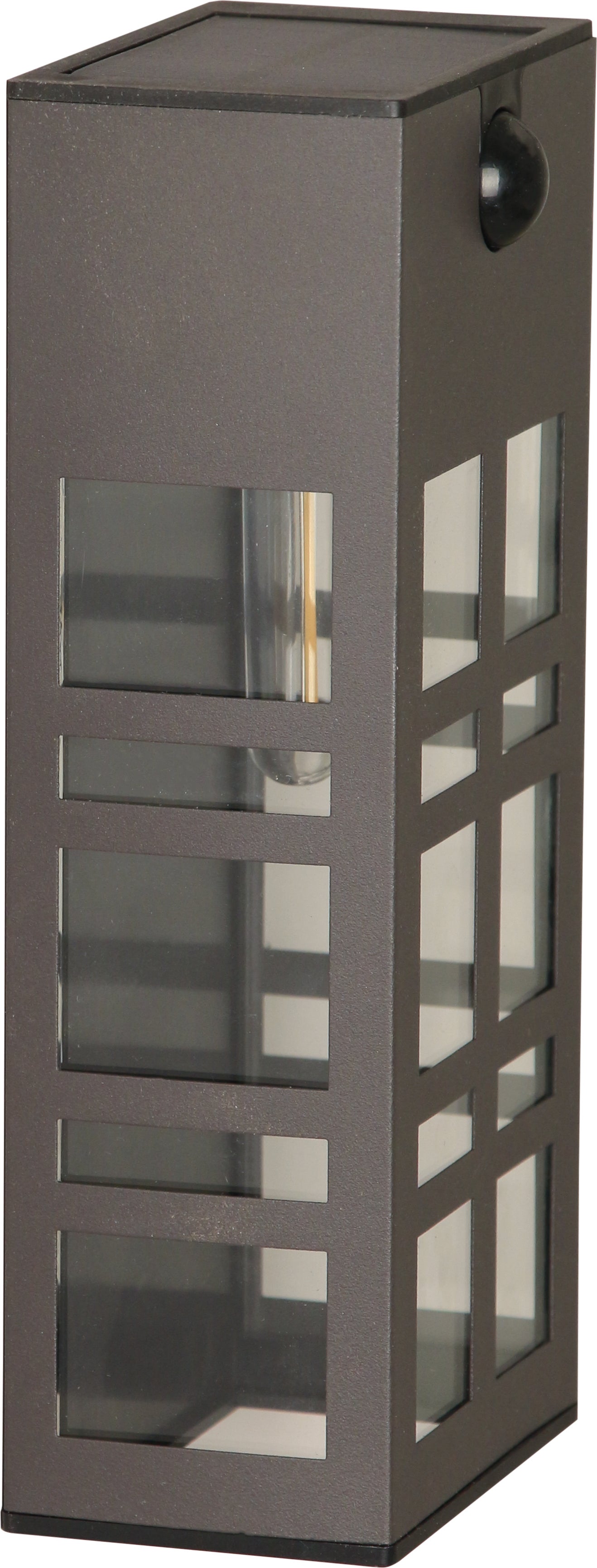 Luxform Lighting solar wandlamp Oregon zwart 8,5 x 5,5 x 18 cm