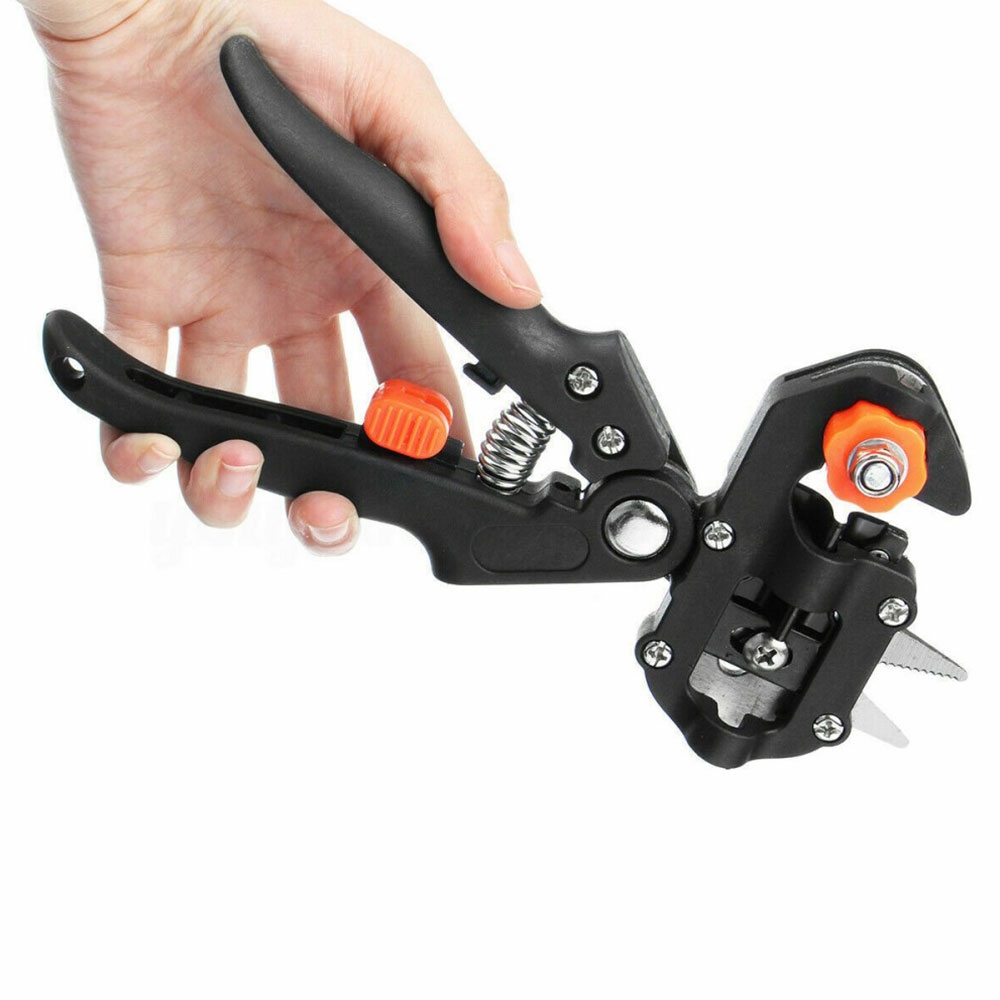 Garten Pfropf Schere Pfropfmesser Veredelungszange Schneidewerkzeug   3 Klingen - Schwarz