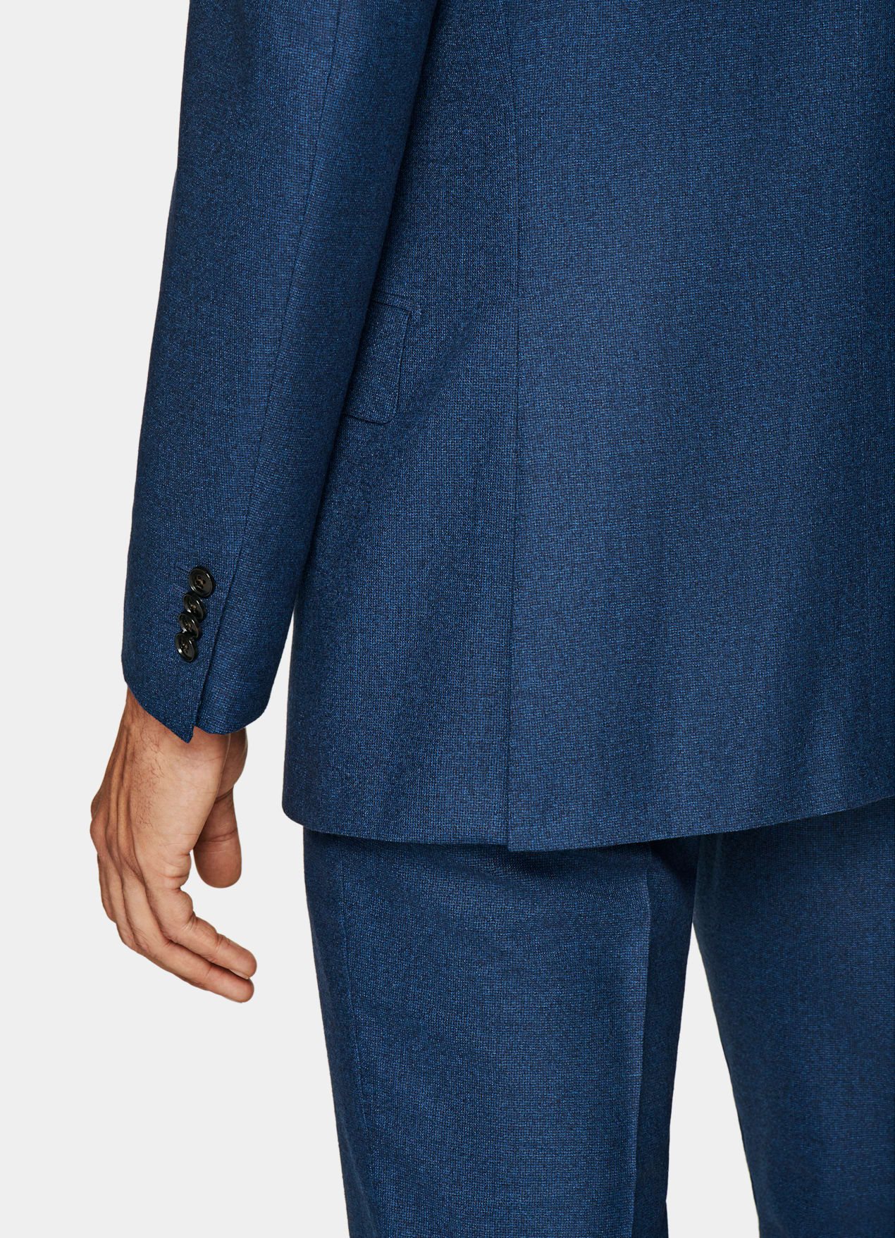 Costume Lazio coupe Tailored bleu moyen