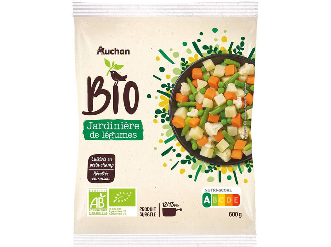 JARDINEIRA AUCHAN BIO LEGUMES 600 G