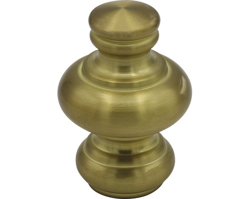 Eindstuk koninklijk voor Weens messing mat Ø 20 mm 2 st.