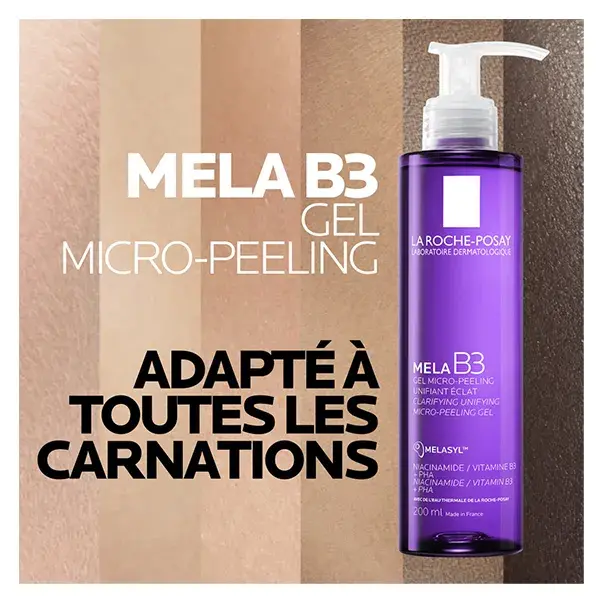 Gel Micropeeling La Roche-Posay MELA B3 para uma Pele Radiante e Uniformizante