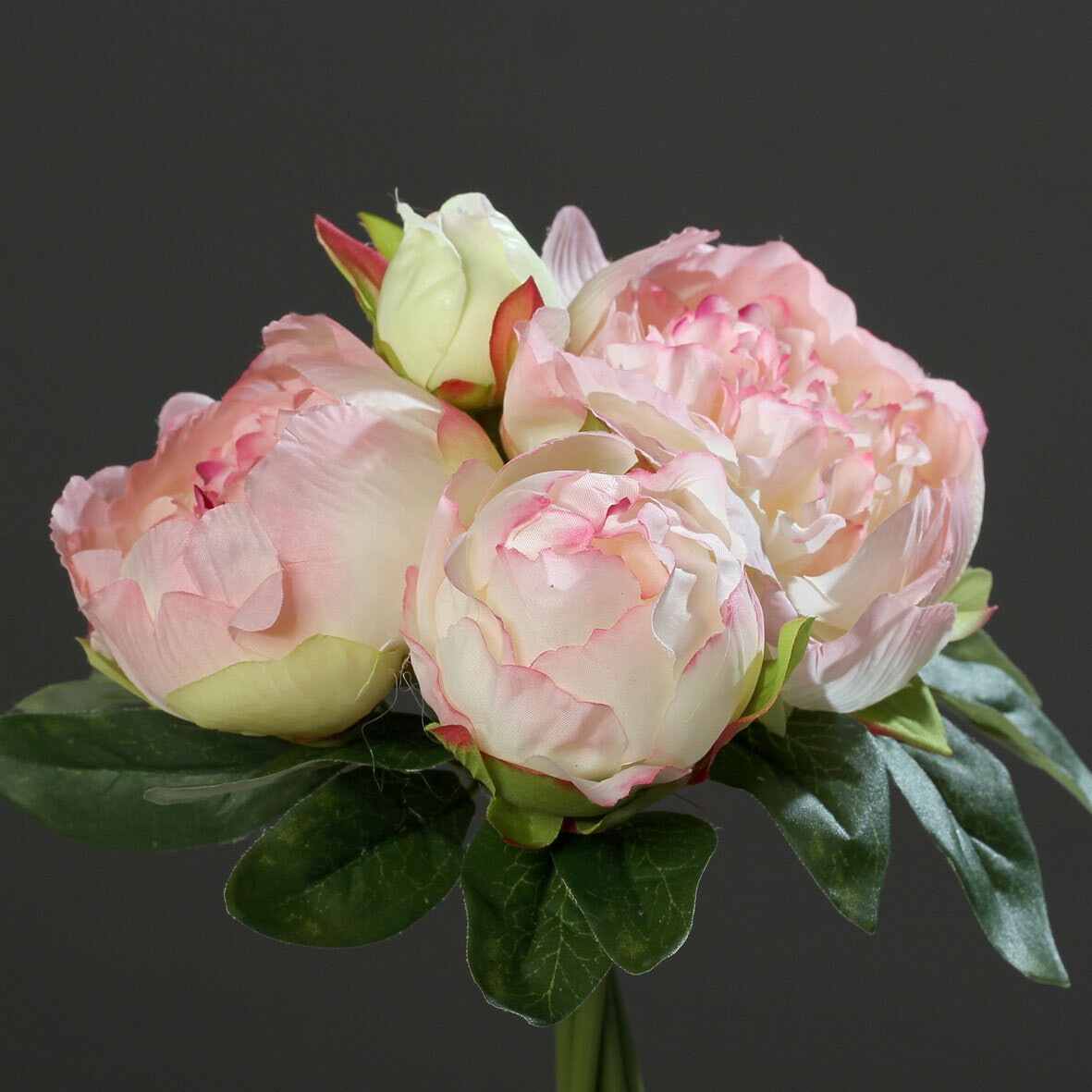 Kunstblume Pfingstrose 5er Set pink