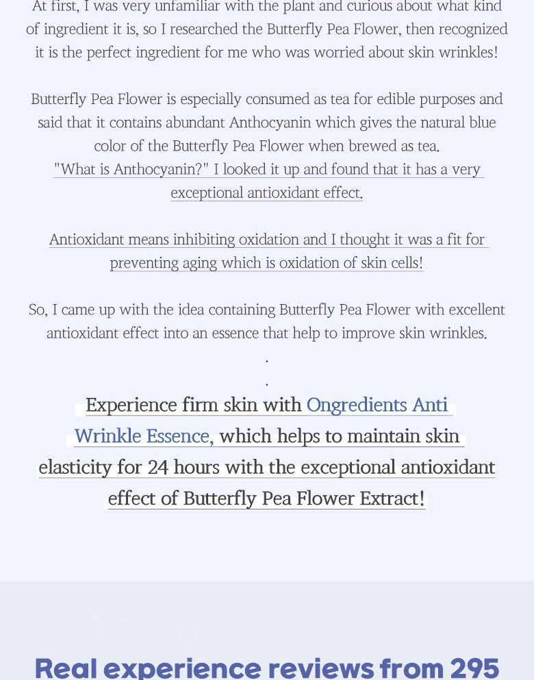 ingrediënten - Anti-rimpelessence