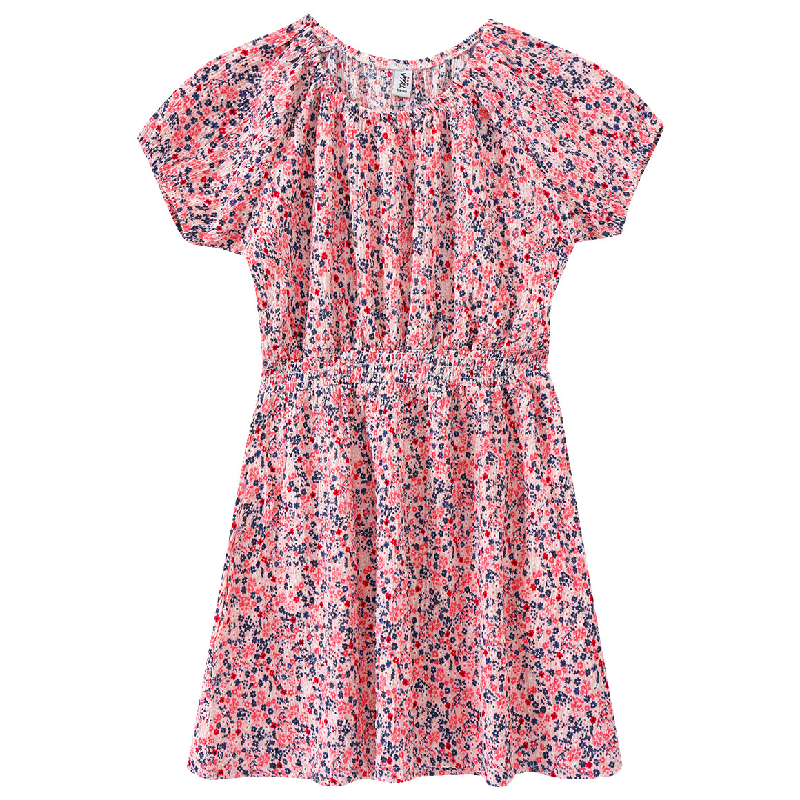 Yigga Mädchen Kleid mit Blumen allover rosa