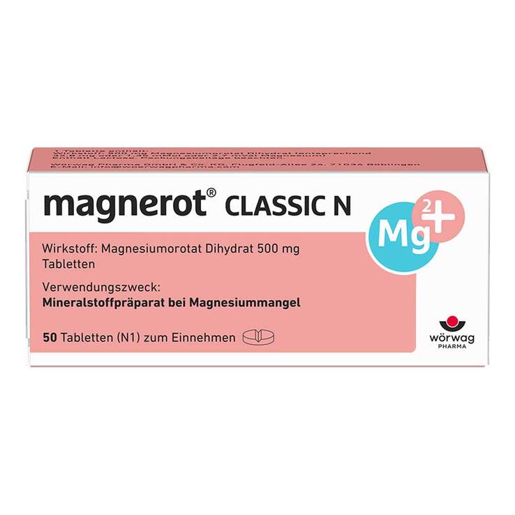 magnerot CLASSIC N Magnesium Tabletten, 50 St