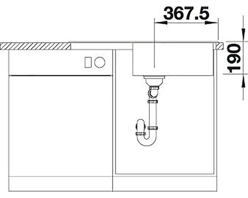 Blanco LEGRA XL 6 S spoelbak, 860 x 500 mm, antraciet, 523326