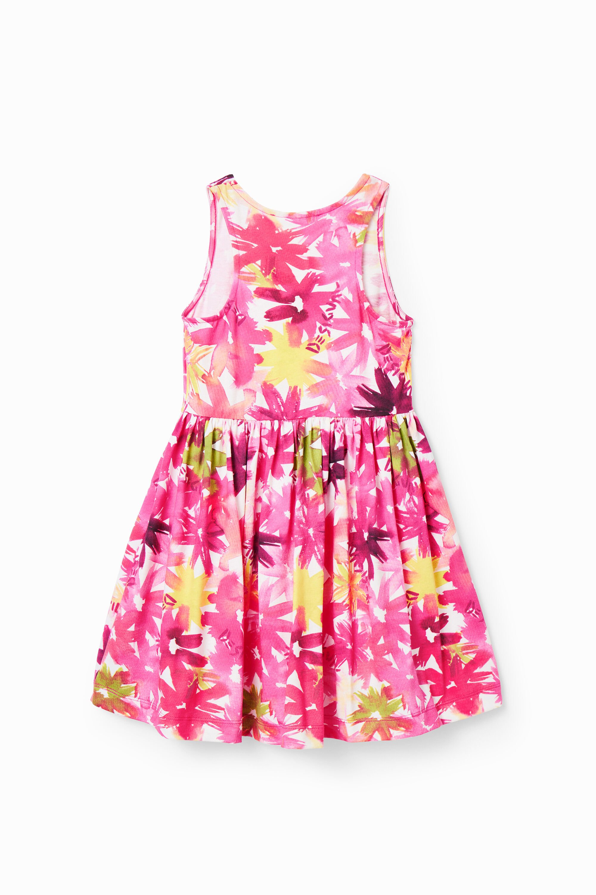 Robe courte fleurs aquarelle