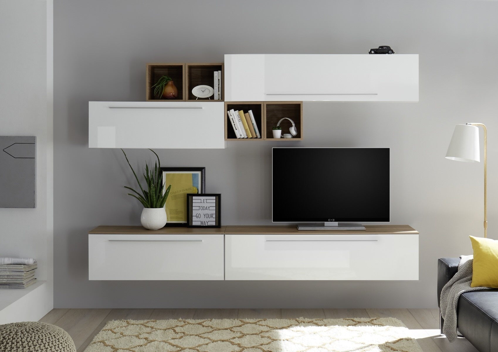Benvenuto Design Infinity 95 cm Wandmeubel Handvat Onder