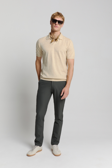NO-EXCESS beige heren polo