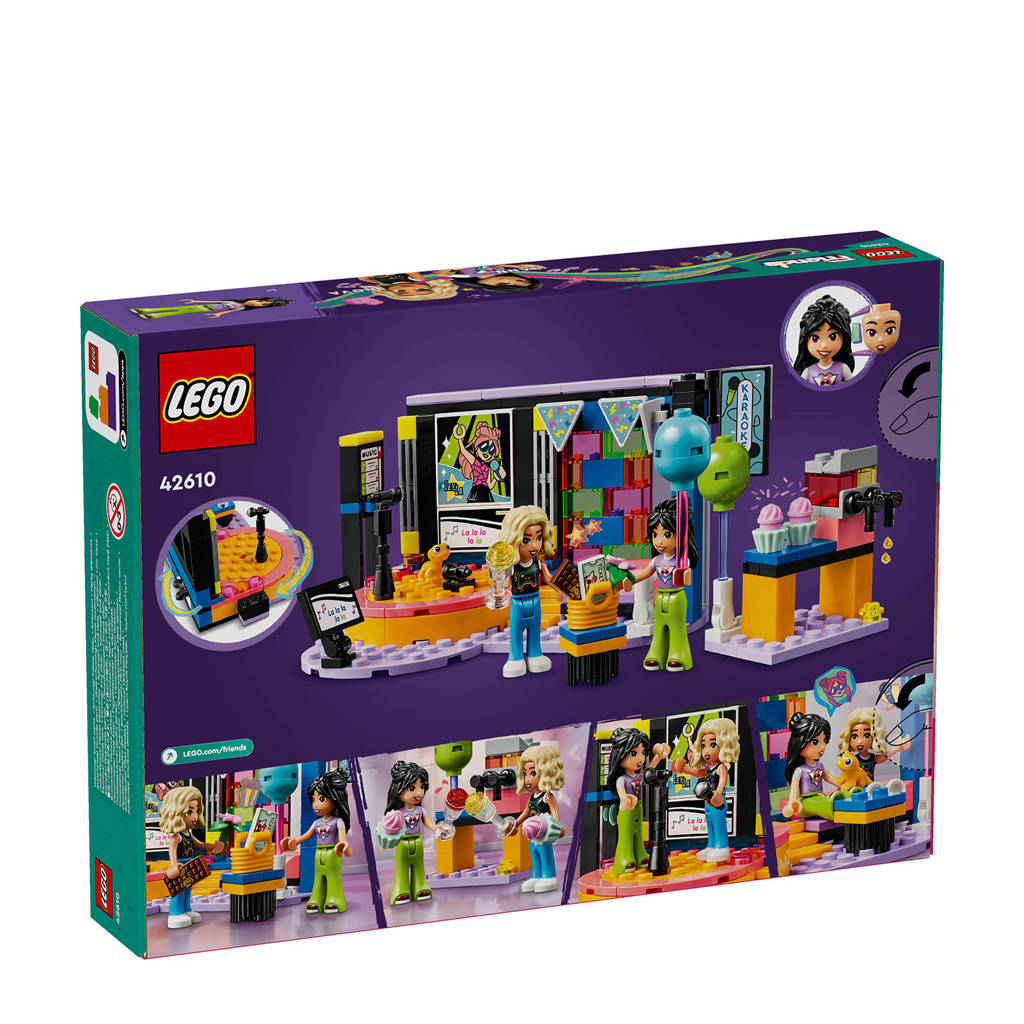 Feestje met deze karoaoke set van Lego FriendsKaraoke muziekfeestje Speelgoed Rollenspellen Set met Mini Poppetjes 42610