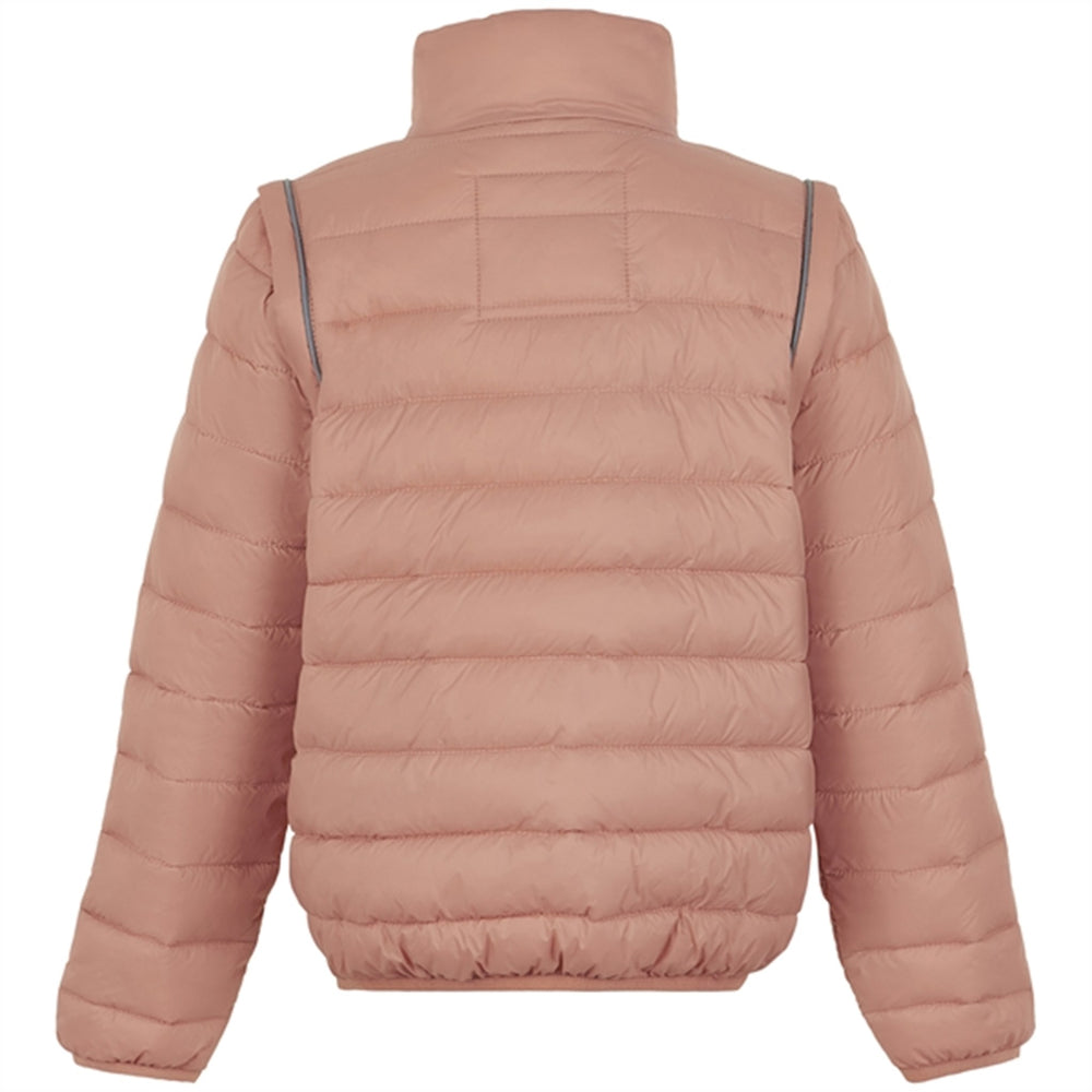 Nylon puffer 2i1 Jakke Tawny Brown