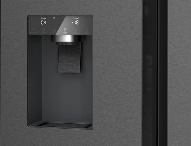 Bosch Side-by-side KFI96AXEA (sort rustfrit stål)