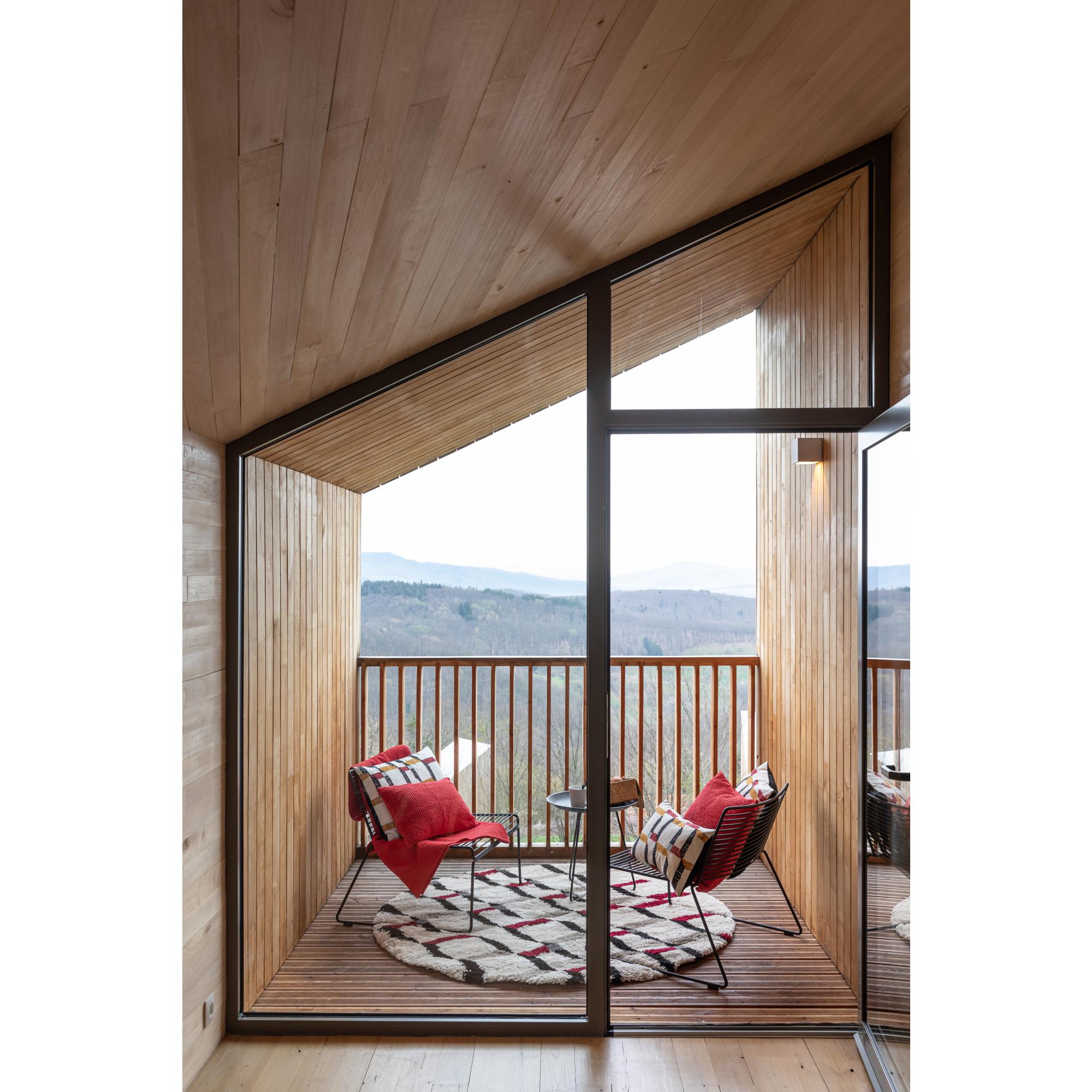 Plaid stonewashed maia groseille 140 x 200 cm