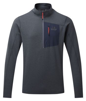 Polaire Mountain Equipment Lumiko Mens Zip T Bleu
