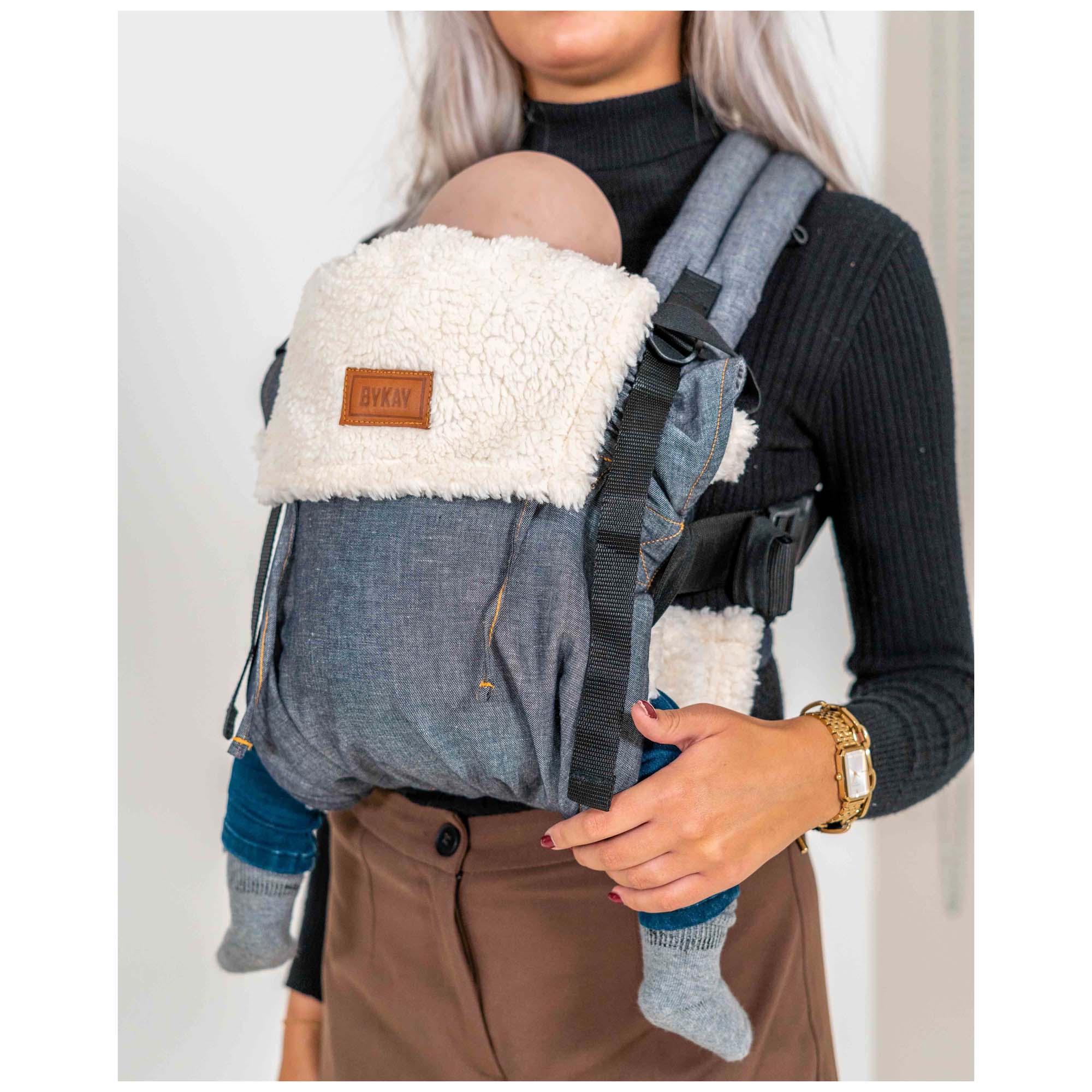 ByKay inlay winter teddy Ecru