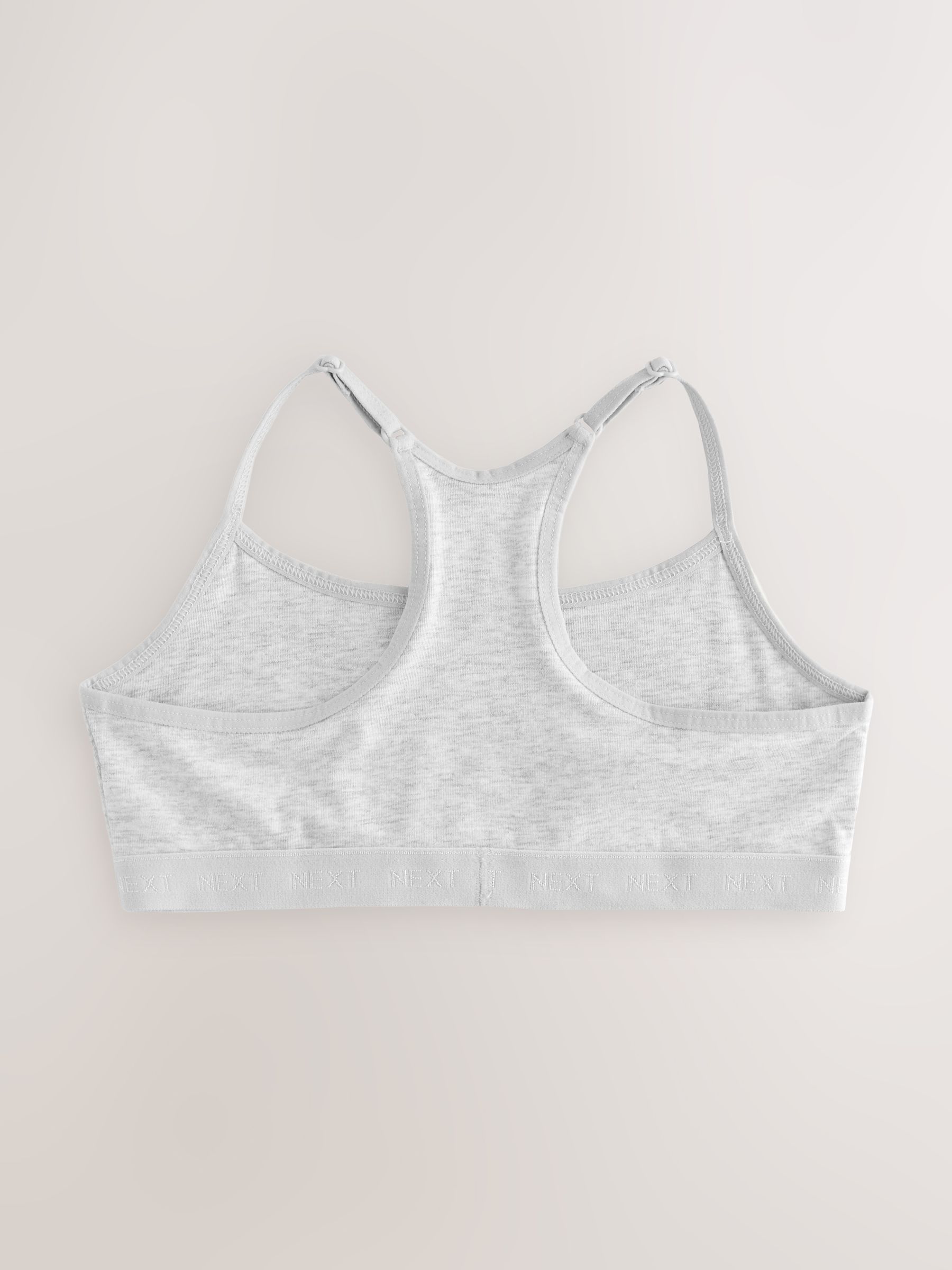 Zwart/wit - Set van 3 cropped tops met racerback en bandjes (5-16jr)