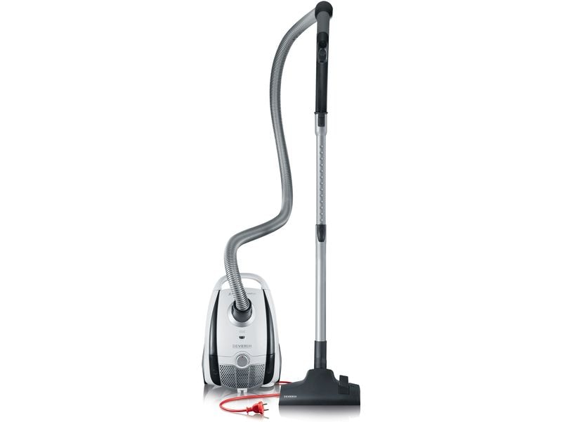 Severin Bodenstaubsauger BC 7035 S'POWER snowlight Grau/Wei Staubsauger mit Beutel