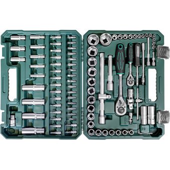 BRÜDER MANNESMANN Jeu de douilles 1/4' + 1/2', 94 pièces