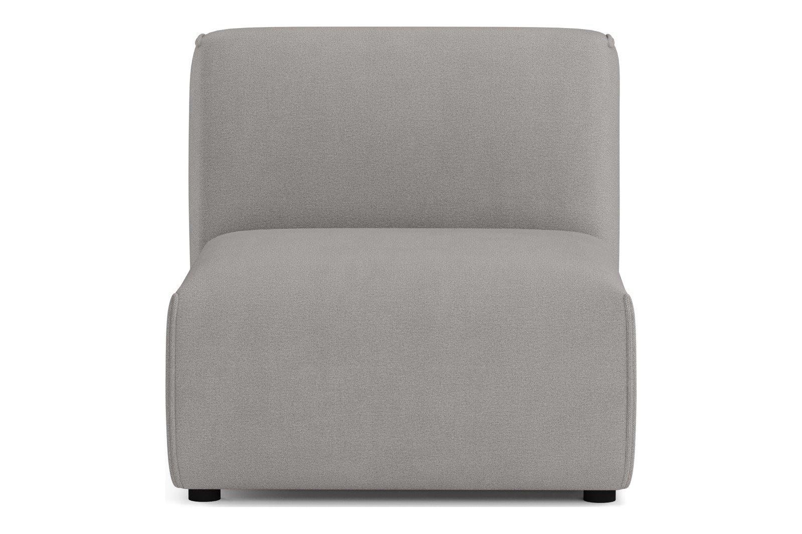 Monaco 1-seter stol Tekstil Brego 7 Light Grey med sorte ben. Std komfort.
