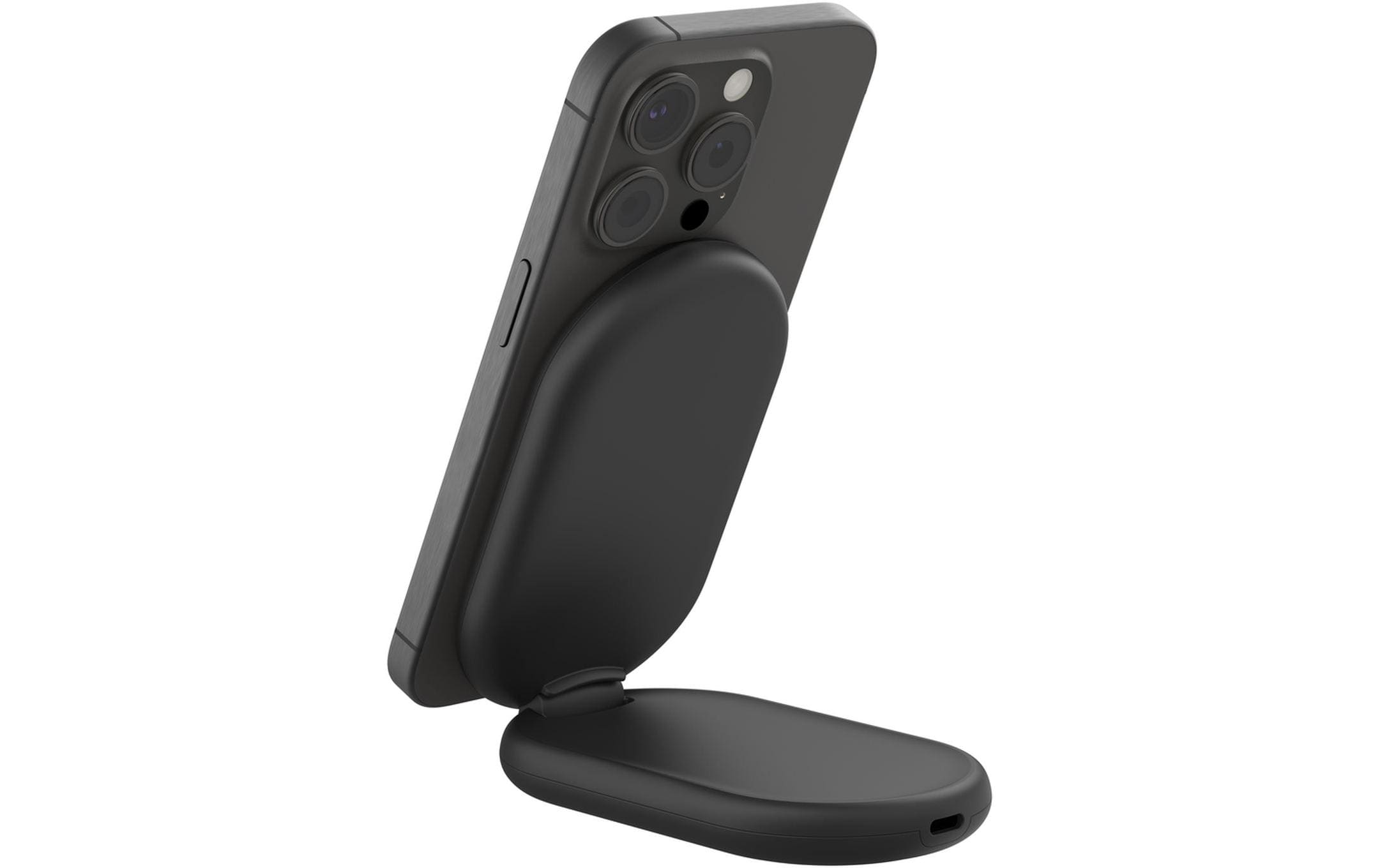 Wireless Charger Boostcharge klappbar Schwarz inkl. NetzteilVerstellbare kabellose magnetische Ladestation mit Qi2