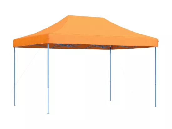 Tente de réception pliable escamotable orange 410x279x315 cm