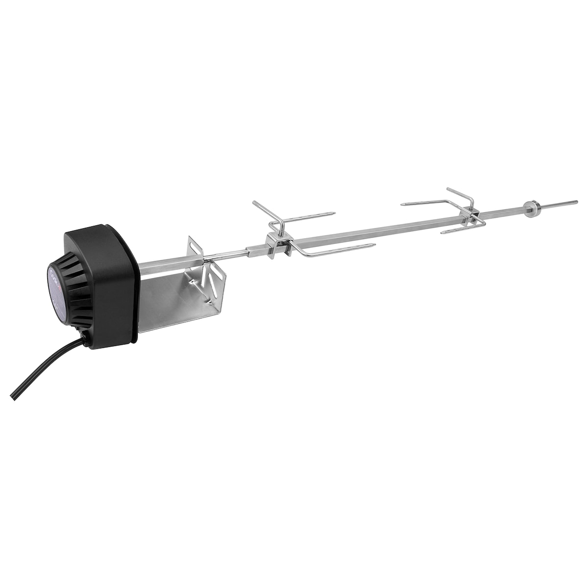 Rotisseri rustfritt til 3+4+5 brenners gassgrill i kraftig utførelse med 10×10 mm spyd