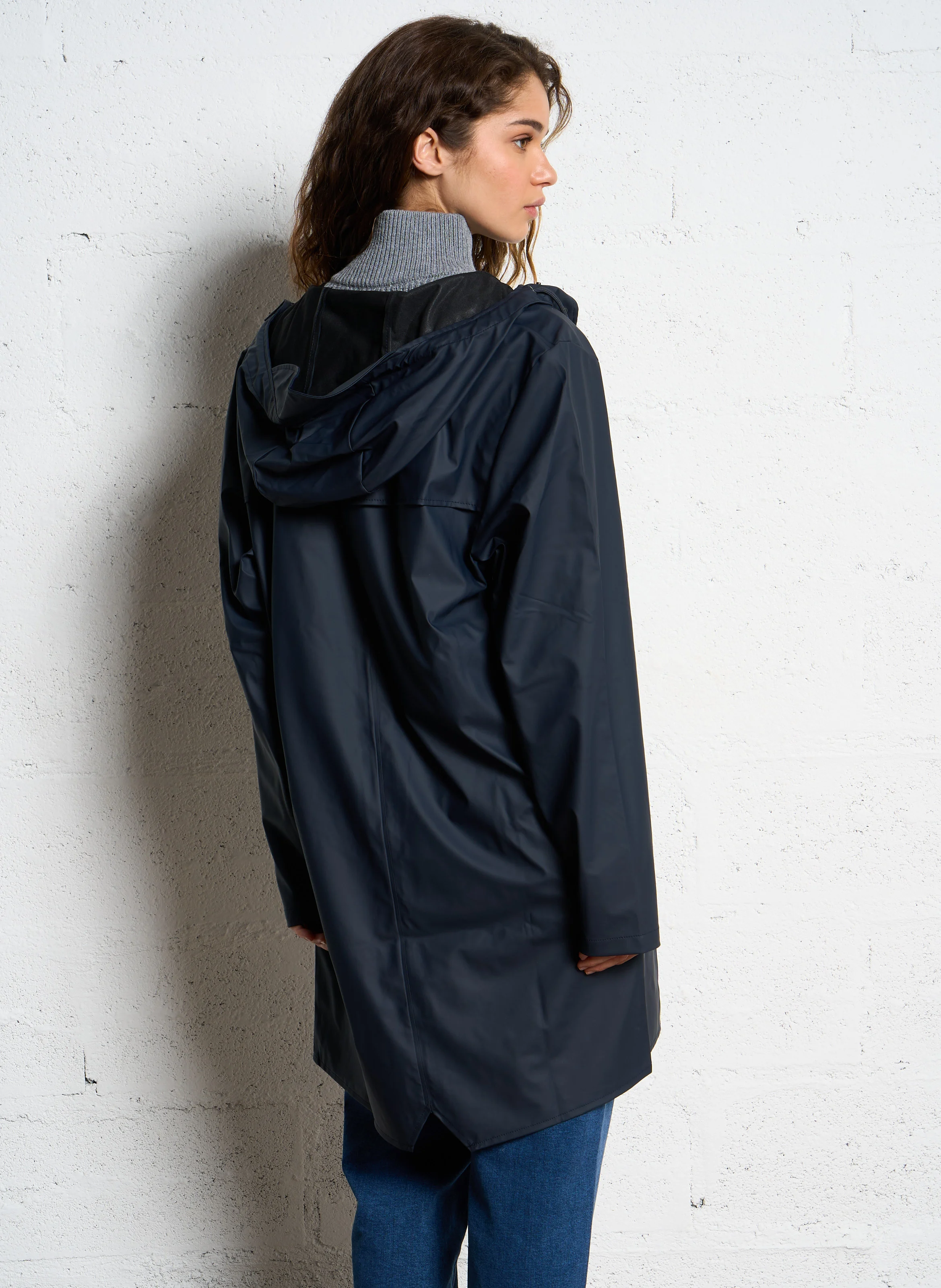 Coupe-vent imperméable à capuche | Bleu