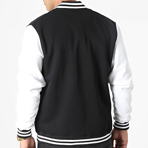 Veste Teddy Logo Noir Blanc