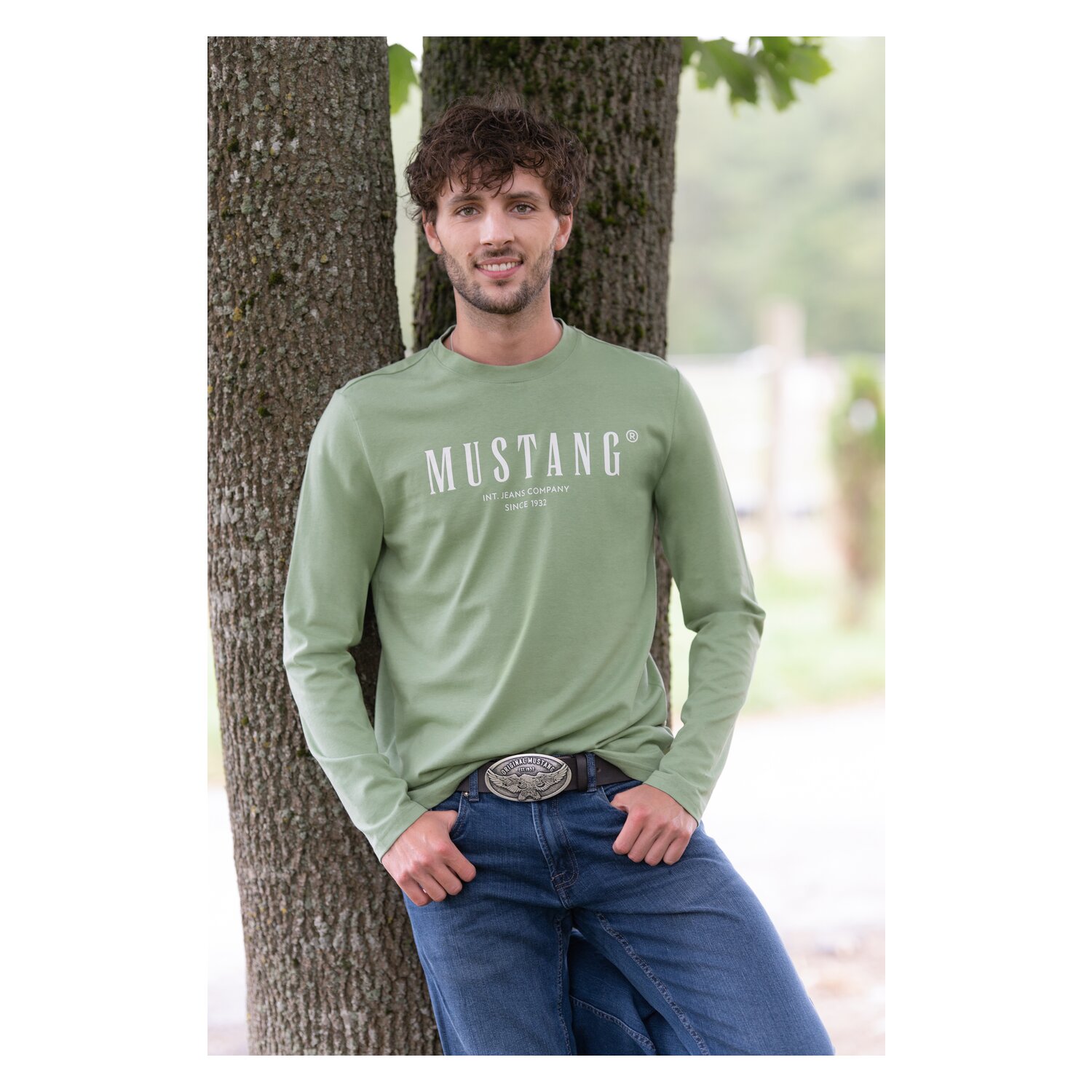 MUSTANG Longsleeve  - green