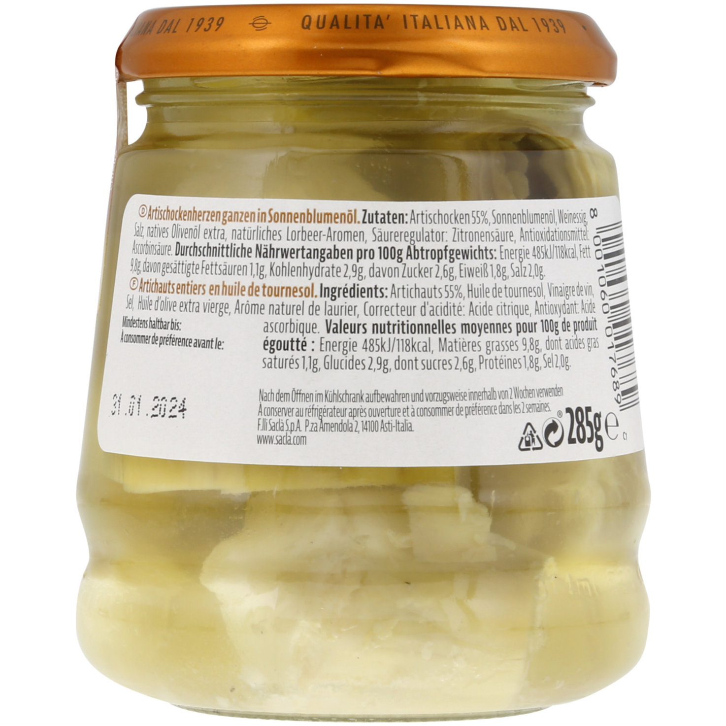 Saclà Carciofi interi