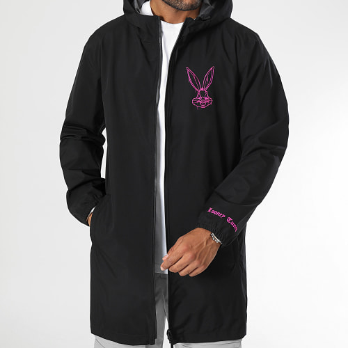 Coupe-Vent Capuche Angry Bugs Bunny Noir Rose