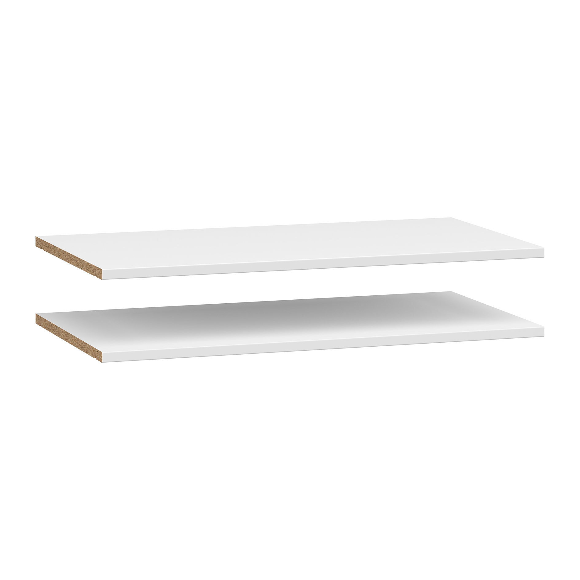 2-teiliges Einlegeboden-Set - weiß - 67 cm