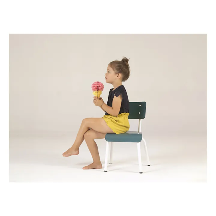 Les Gambettes Chaise enfant little Suzie | Bleu canard