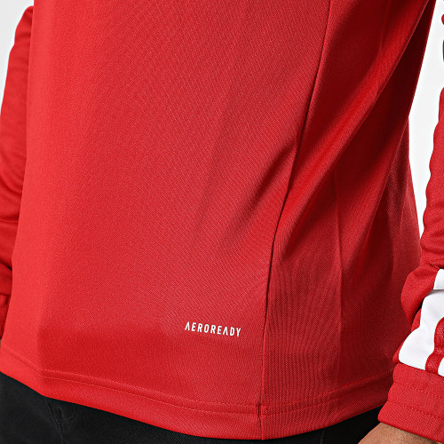 Sweat Col Zippé A Bandes Squad 21 GP6472 Rouge
