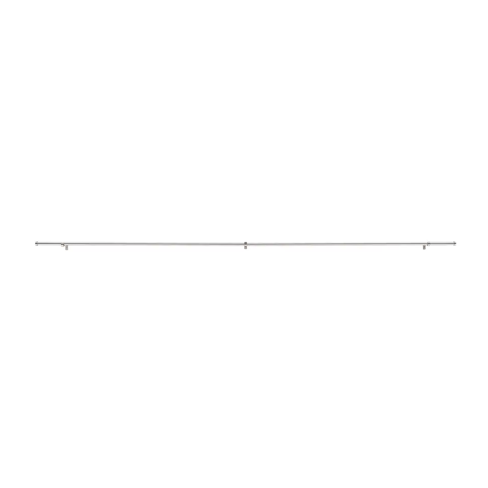 Lange Gordijnroede - Uitschuifbaar - Stang van 240-360 cm - Zilver