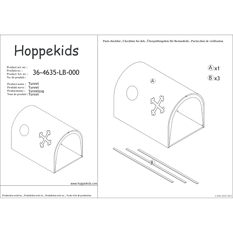 Hoppekids Fairytale Flower tunnel