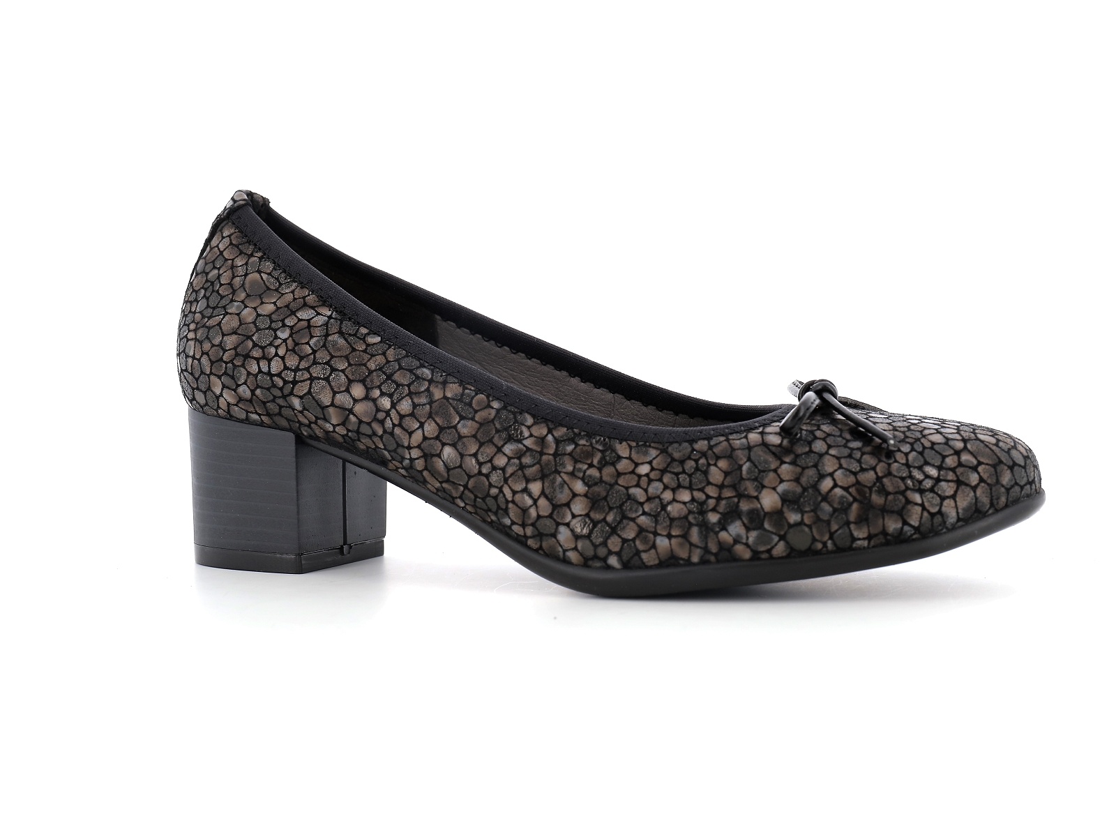 Cavargna shoes-TESSA -TP Cuir Noir Bronze