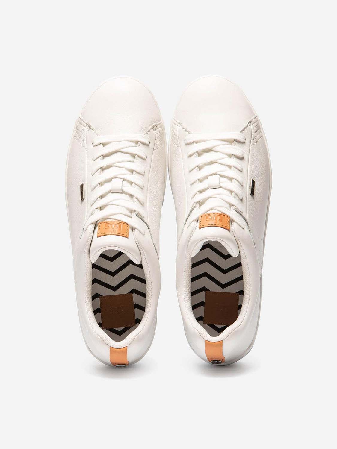Baskets Homme Confort Purefoam Dessus Cuir Blanc