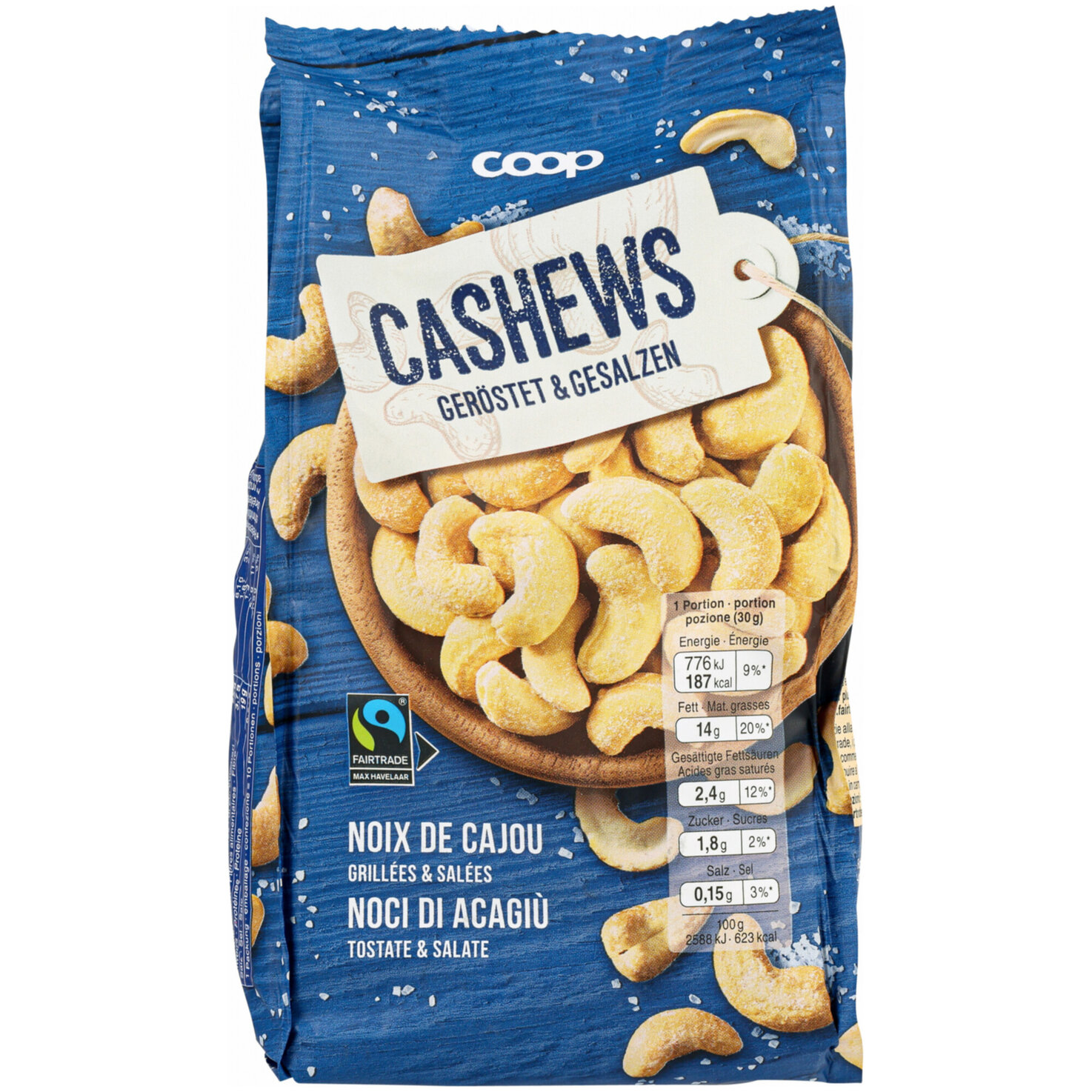 Fairtrade Cashews gesalzen