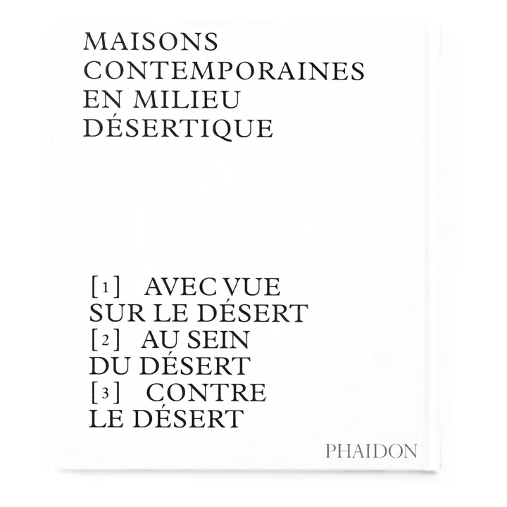 Phaidon Livre Habiter le desert - FR